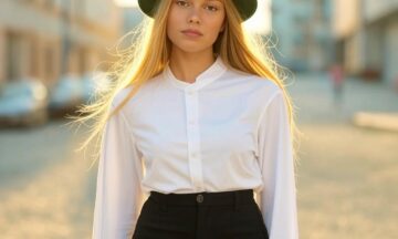 Spodnie z wysokim stanem i koszula – Androgyniczny szyk. Inspiracja stylem Marleny Dietrich – szerokie spodnie, biała koszula i kapelusz fedora dla odważnych kobiet
