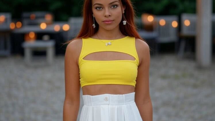 Rudowłosa bogini lata: Letni look, który zachwyca