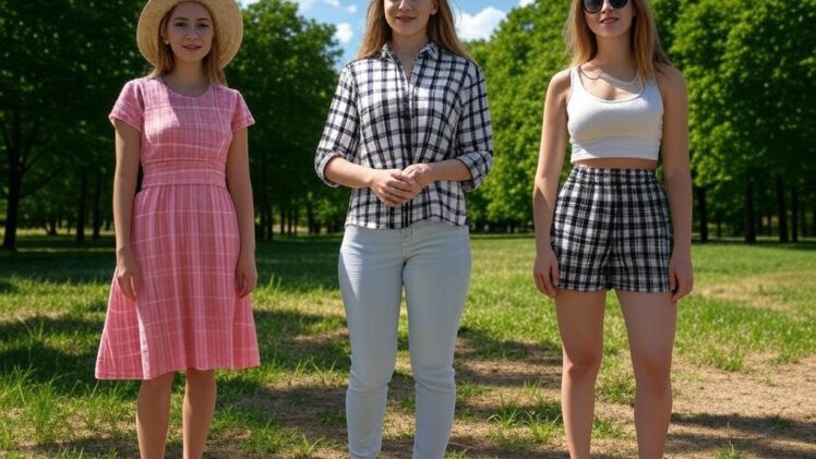 Wczesne lato w kratkę – Jak nosić ten ponadczasowy wzór. Inspiracje na stylizacje z kratką, np. koszule, sukienki czy szorty, idealne na przełom wiosny i lata