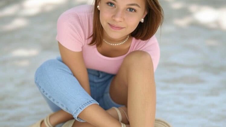 Letnia Randka w Złocistych Promieniach Słońca