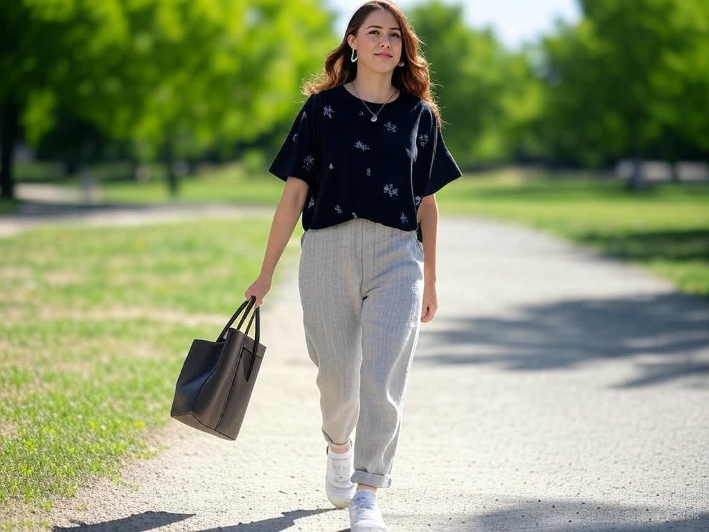 Sportowy szyk latem – Jak połączyć wygodę z elegancją. Pomysły na outfity z sneakersami, lnianymi spodniami i oversizowymi t-shirtami na ciepłe dni