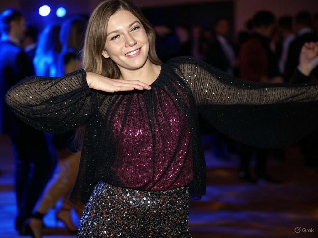 Bluzka z tiulu z brokatem – Bajkowy urok