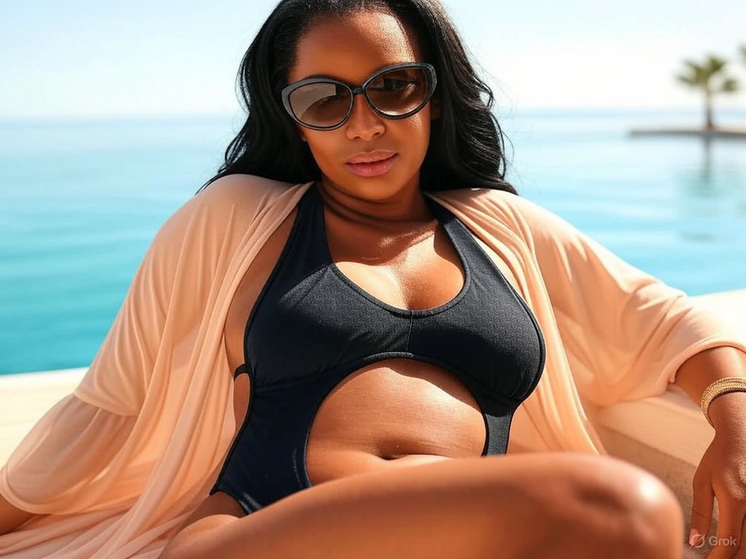 Egzotyczny Blask przy Basenie: Jak Podkreślić Swoją Urodę w Letniej Stylizacji