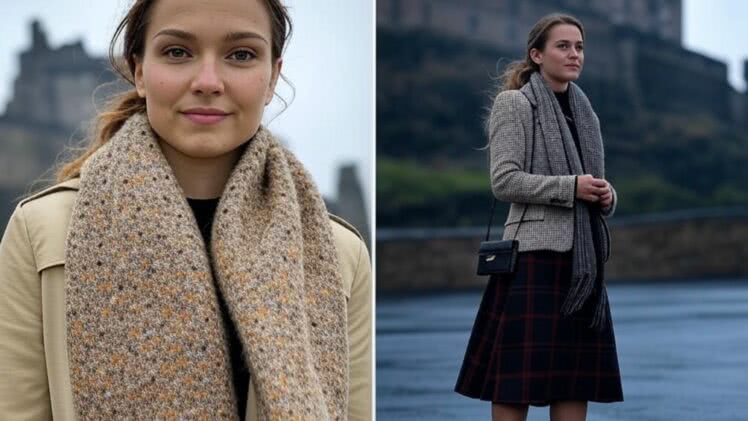Szkocja wiosną – Jak ubrać się na zamki i wieczór w Edynburgu: Trencz, Kalosze i Tweedowa Marynarka w Jednym!