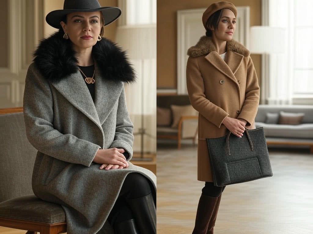 Płaszcz z futrzanym kołnierzem – Luksus lat 30. na zimę. Jak stylizować płaszcz z futrzanym akcentem, inspirowany modą tamtej epoki, z botkami i kapeluszem
