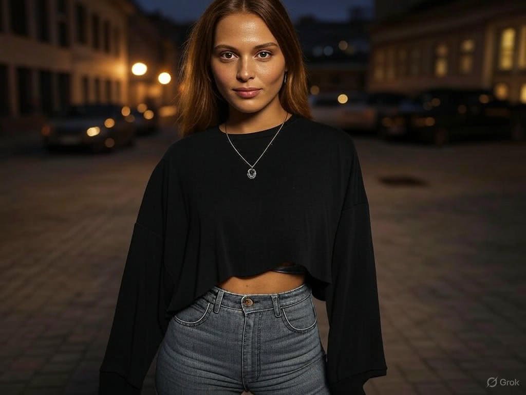 Swobodny i Zmysłowy Look na Wieczorne Wyjście