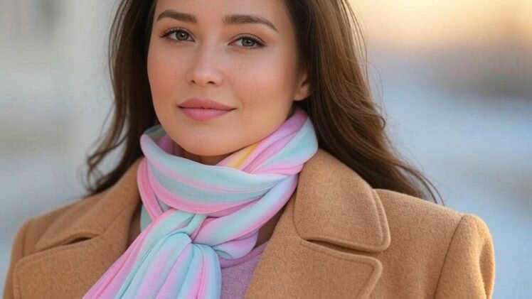 Apaszka. Klasyczna chusta, która dodaje elegancji – idealna jako dodatek do płaszcza lub noszona we włosach