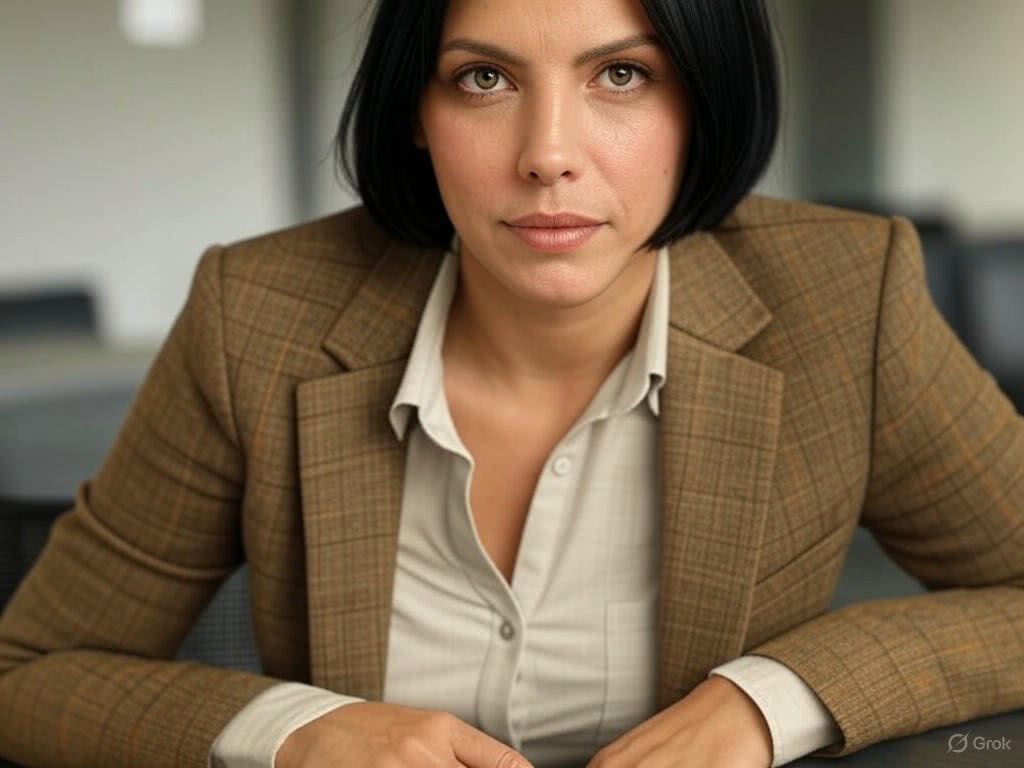 Codzienny garnitur w kratę w odcieniu brązu – Twój sposób na biurowy luz