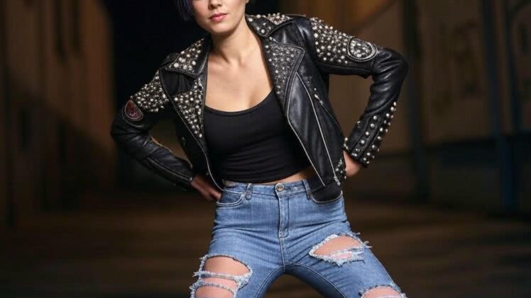Punkowe DIY – Stwórz kreację z pazurem: Poradnik jak przerobić jeansy na poszarpane spodnie i dodać agrafki do kurtki dla kreatywnej, silnej buntowniczki