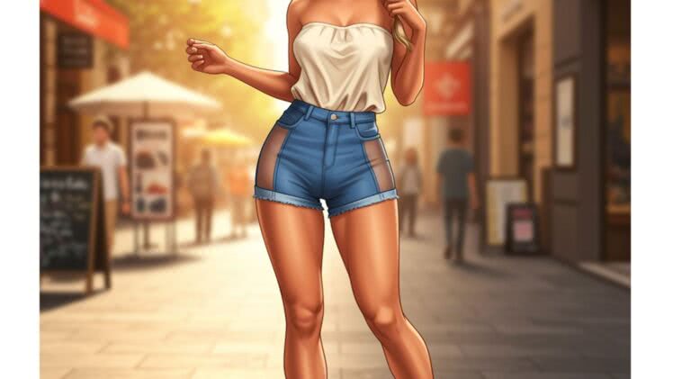 Krótkie szorty z siateczkowymi wstawkami: Sekret seksownego lata w mieście