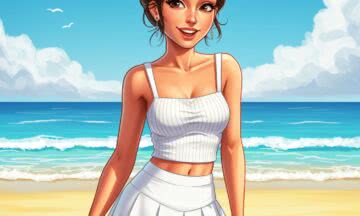 Wakacyjne Stylizacje: Biała Spódniczka Tenisowa i Seksapil Lata