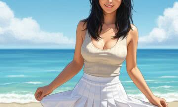 Biała Spódniczka Tenisowa i Seksowny Top: Wakacyjny Hit dla Filigranowej Kobiety