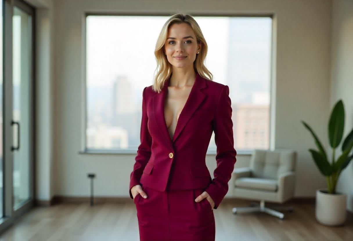 Kostium z krótką spódnicą – Młodzieńczy szyk