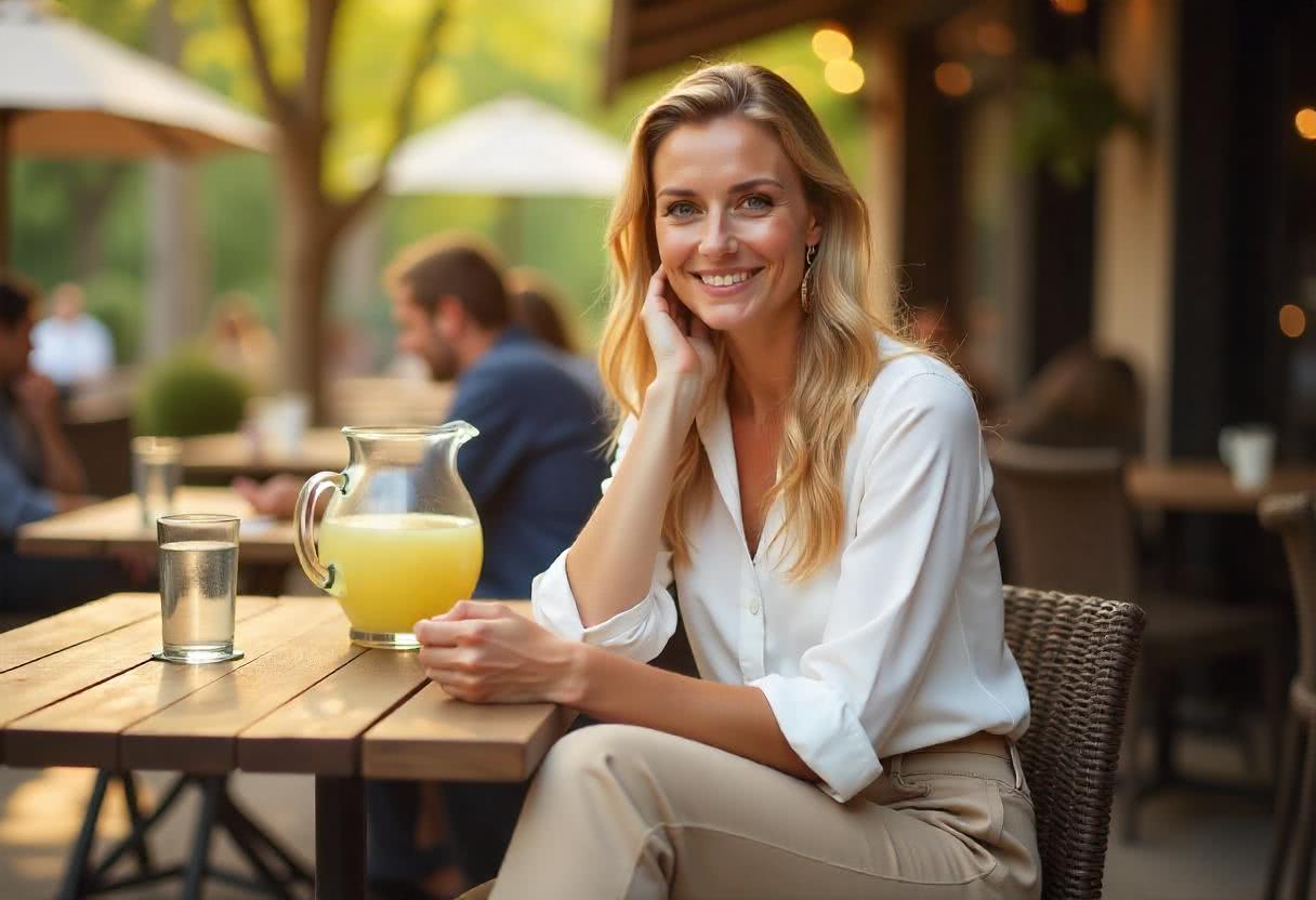 Dopasowana koszula w odcieniu bieli – idealna na letni obiad z przyjaciółmi