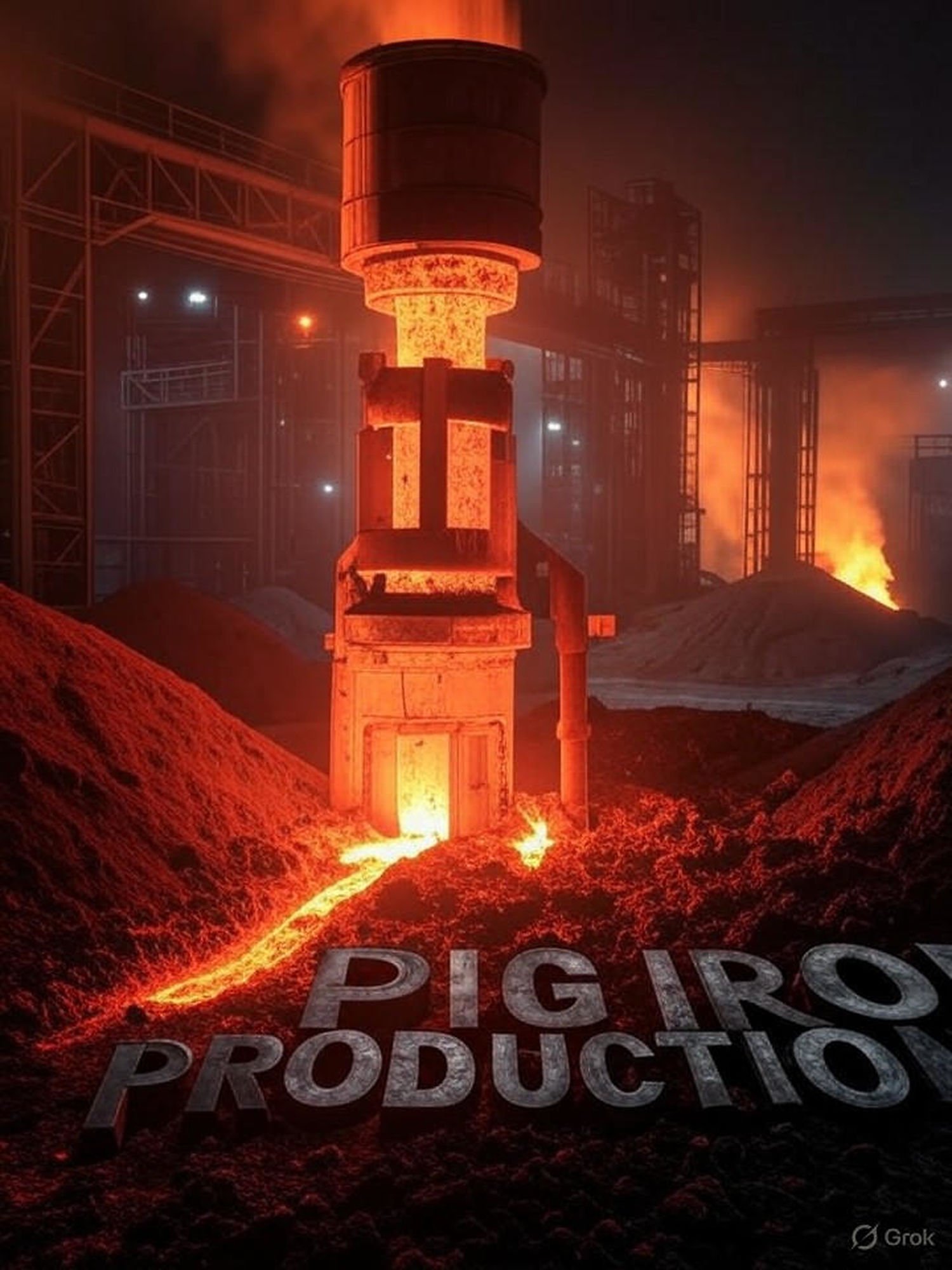 AI Generated Image - Przemysł Stalowy i Metalurgia