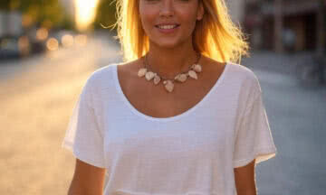 Letni spacer w stylu złocistej bogini