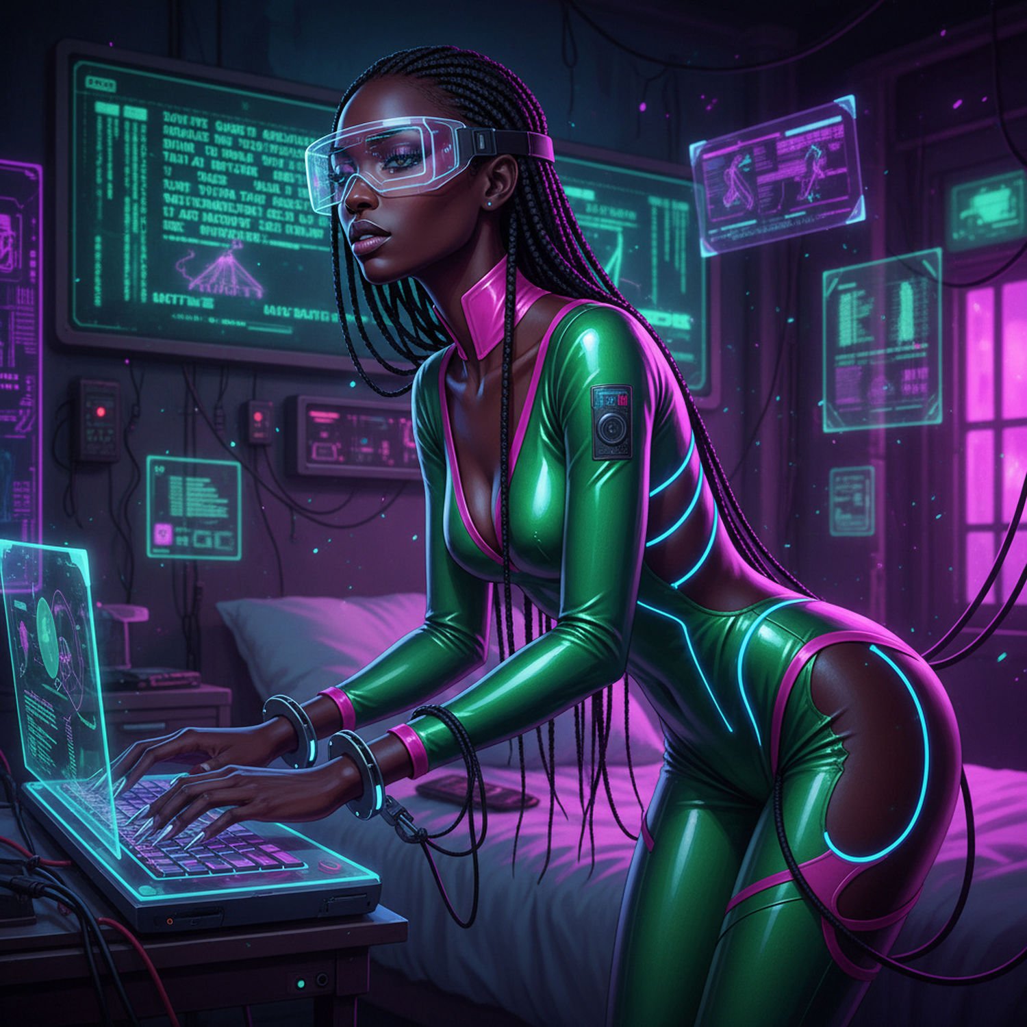 Cyberpunkowa Sypialnia: Erotczne Przebranie, Które Budzi Namiętność