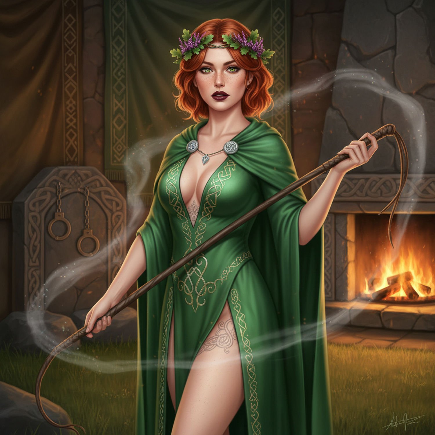 Mistyczna Druidka: Erotyczny Kostium, Który Budzi Namiętność w Sypialni