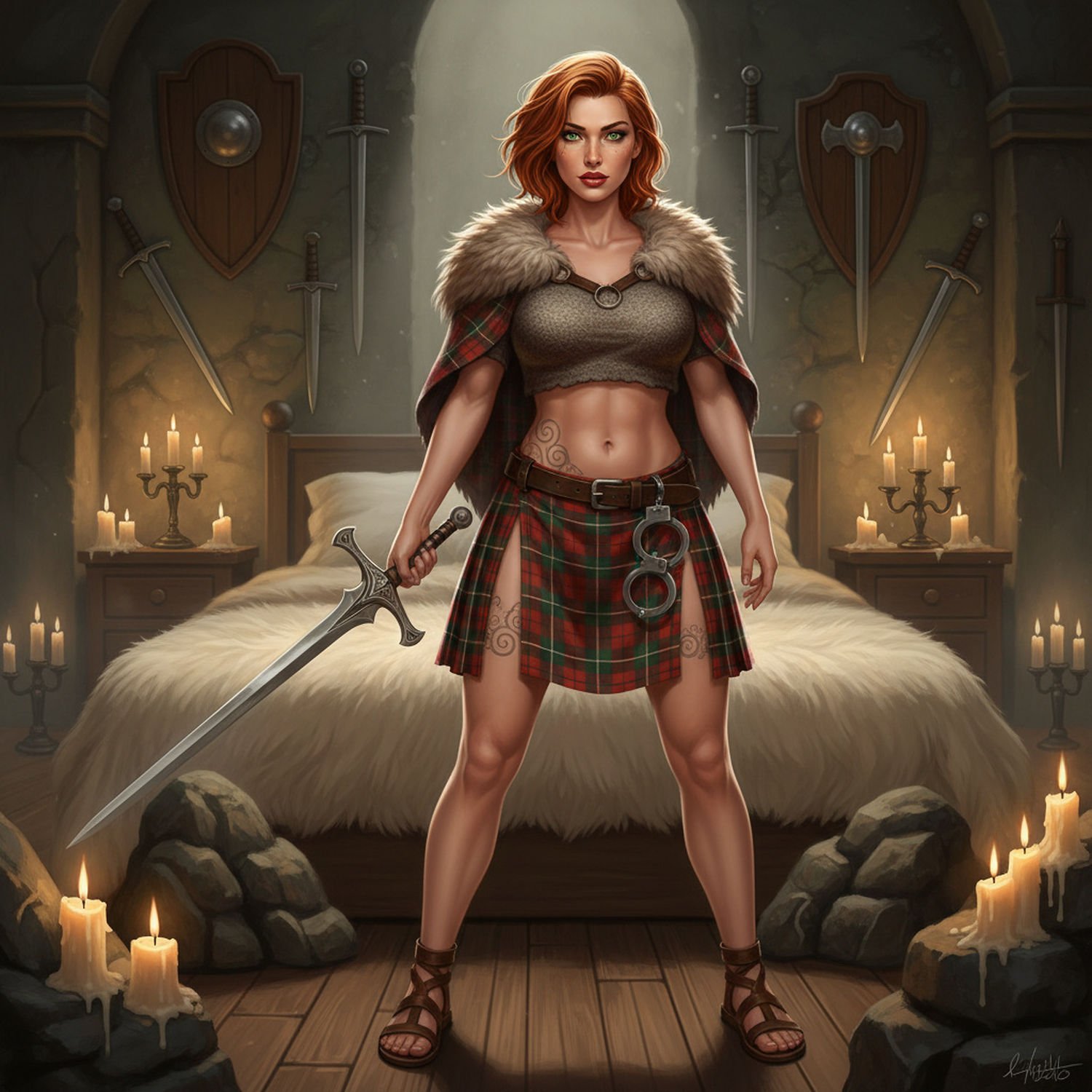 Stań Się Dziko Kusząca Szkocką Wojowniczką w Swojej Sypialni