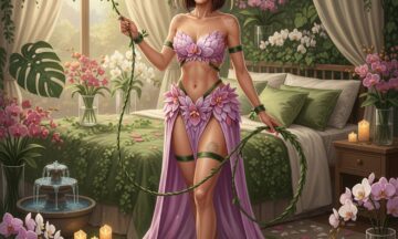 Przeistocz się w orchideową nimfę: Fantazyjny erotyczny strój na namiętne wieczory w sypialni