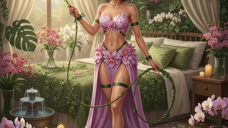 Przeistocz się w orchideową nimfę: Fantazyjny erotyczny strój na namiętne wieczory w sypialni