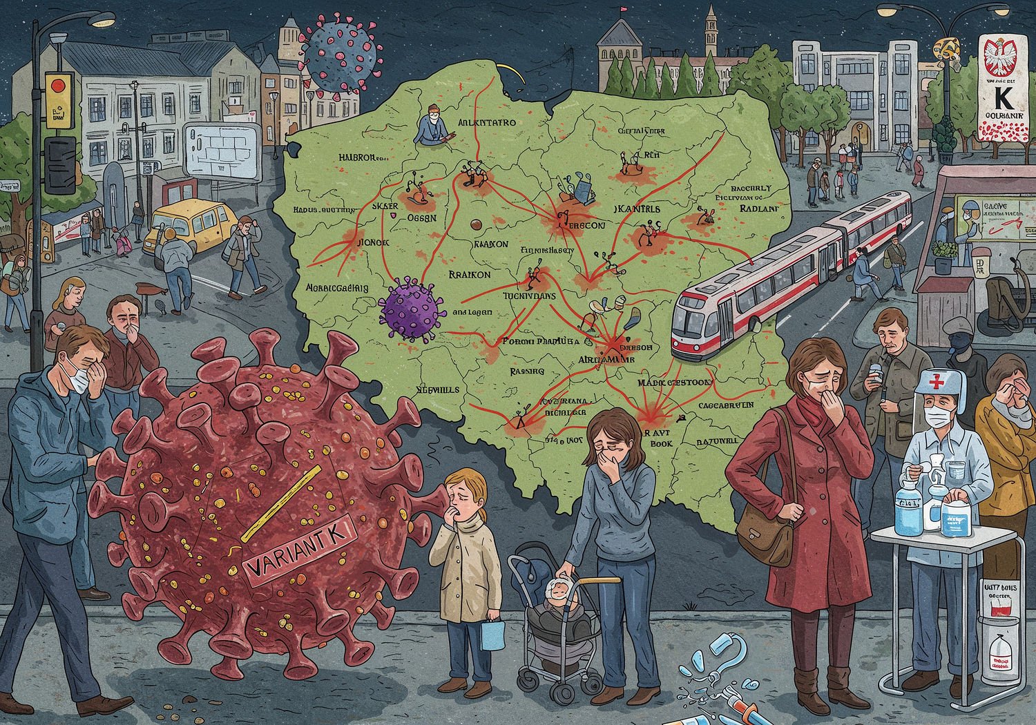 Grypa wariant K w sezonie 2025-2026 – zagrożenie, które wstrząsnęło Polską