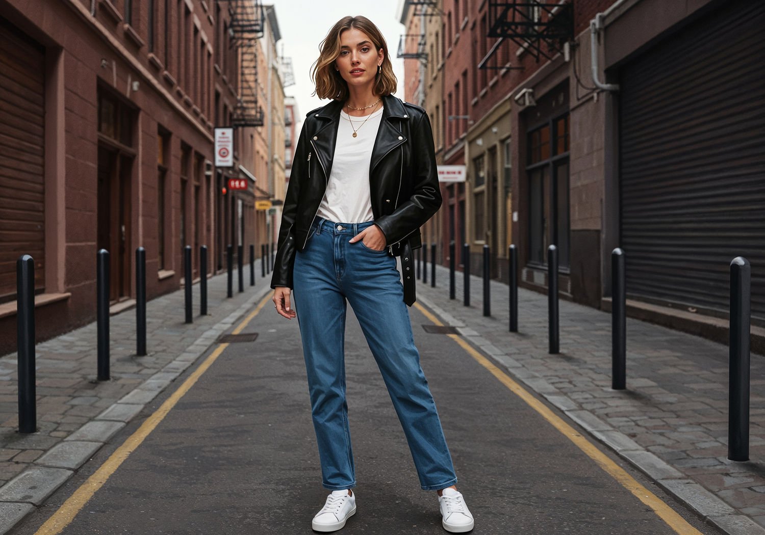 Modna skórzana marynarka – klasyka casual z rockowym akcentem