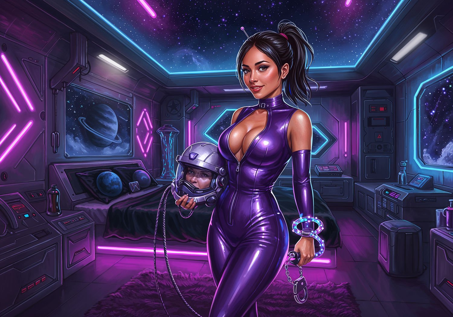 Galaktyczna Pokusa: Erotyczne Przebranie w Sypialni