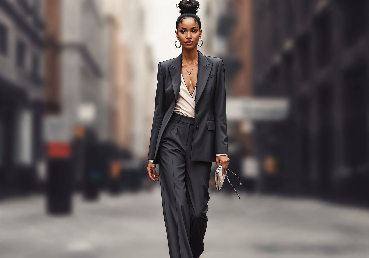 Garnitur wide-leg – triki stylizacyjne dla efektu modelki na wybiegu