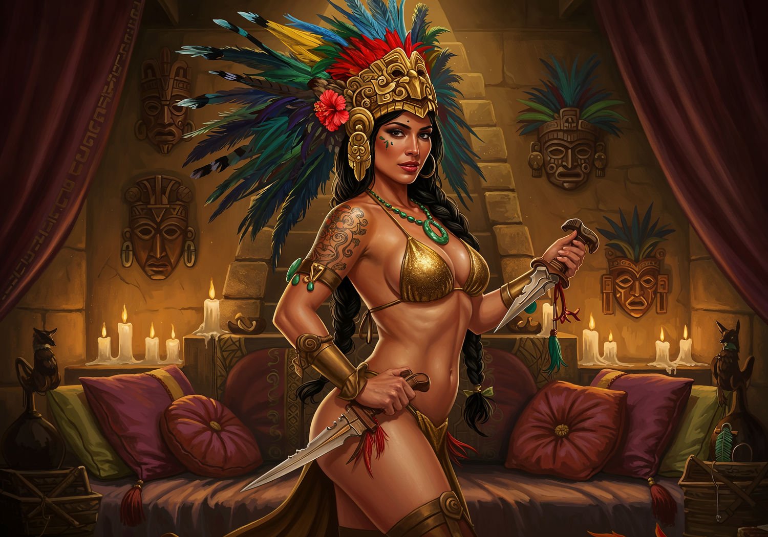 Aztecka Pokusa w Sypialni: Jak Przebrać Się w Fantazyjną Kapłankę i Rozpalić Namiętność