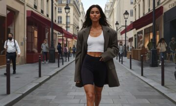 Modna kobieta – Odkryj kontrast elegancji i sportu w codziennym stylu