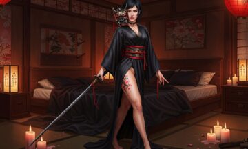 Fantazyjna Gejsza-Samurajka w Sypialni: Jak Erotyczny Strój z Kimonem i Kataną Rozpali Namiętność