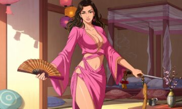 Erotyczne Przebrania w Sypialni: Orientalne Kuszenie dla Pewnej Siebie Kobiety