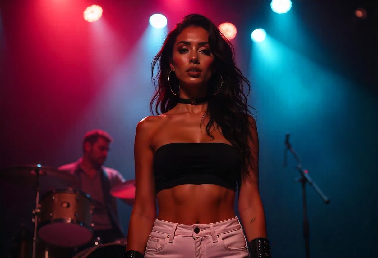 Ciemna Karnacja i Rockowy Look: Stylizacja na Koncert