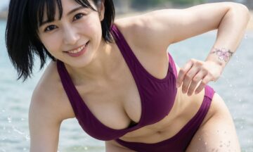 Fioletowa energia w ruchu: sportowe bikini, które inspiruje do działania