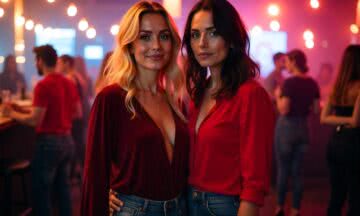 Seksowna bluzka z dekoltem w bordo na wieczorne wyjście z przyjaciółmi